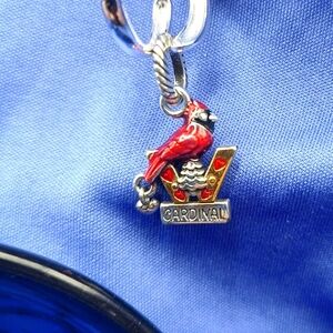Brighton Charm Virginia State Cardinal Bird! Red Cardinal Bird Charm!